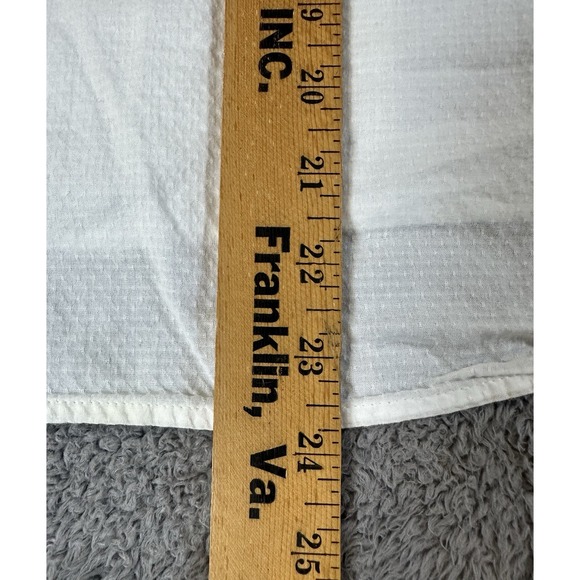 Loft Tank Top Womens Medium White Beaded Trim Casual Knit Lightweight Blouse - Picture 7 of 8